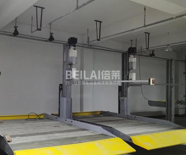 重庆北碚立体停车设备租赁平移智能车库工程租用安装两立柱机械式停车